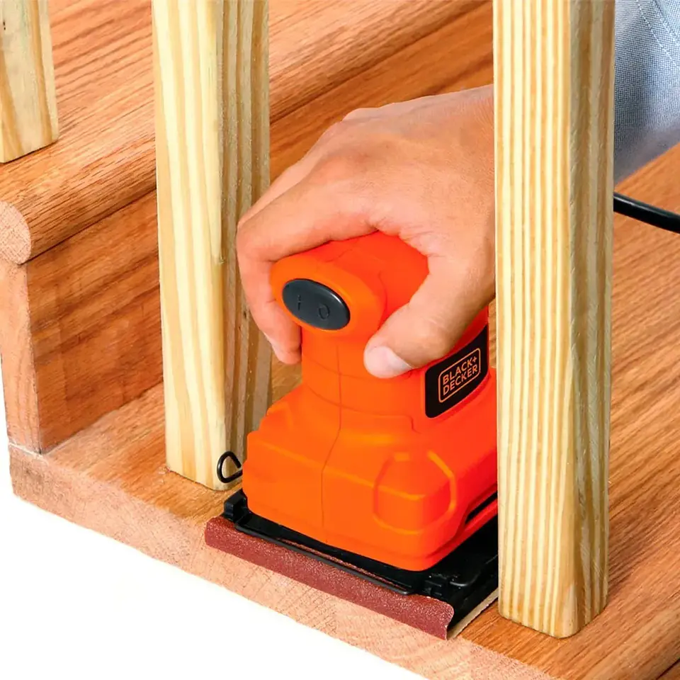 Lijadora Orbital 1/4 De Hoja 200w Black+decker Bs200-b2c 4