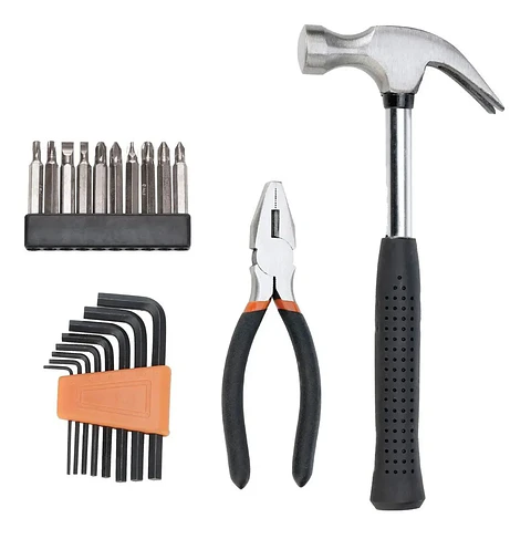 Kit Taladro Percutor 550w + Herramientas Brocas Black+decker