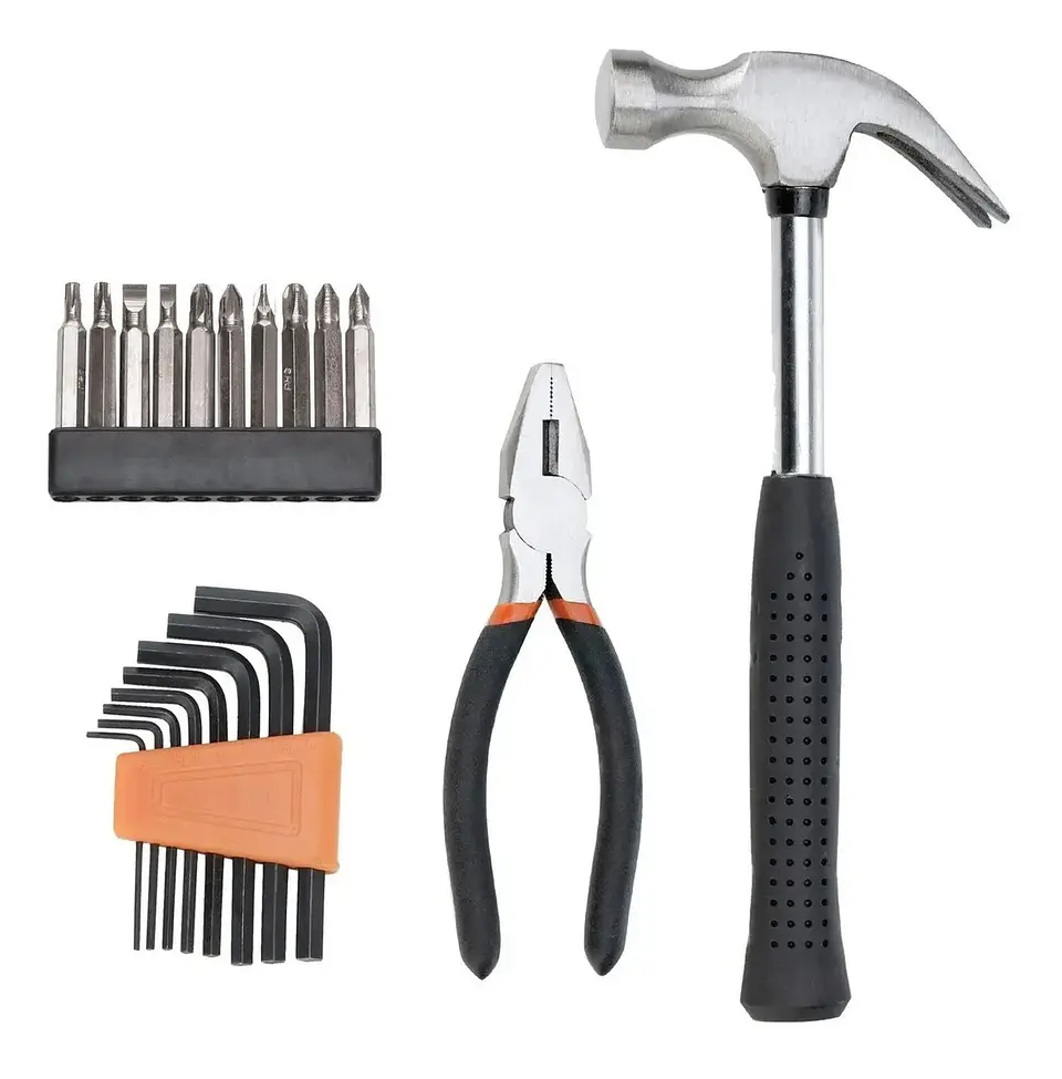 Kit Taladro Percutor 550w + Herramientas Brocas Black+decker 3