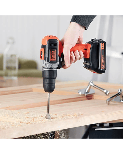 Taladro Atornillador Percutor 10mm 20v Black+decker Bcd704c1