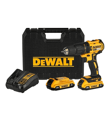 Taladro Atornillador Percutor 13mm 20v 2bat + Carg Dewalt