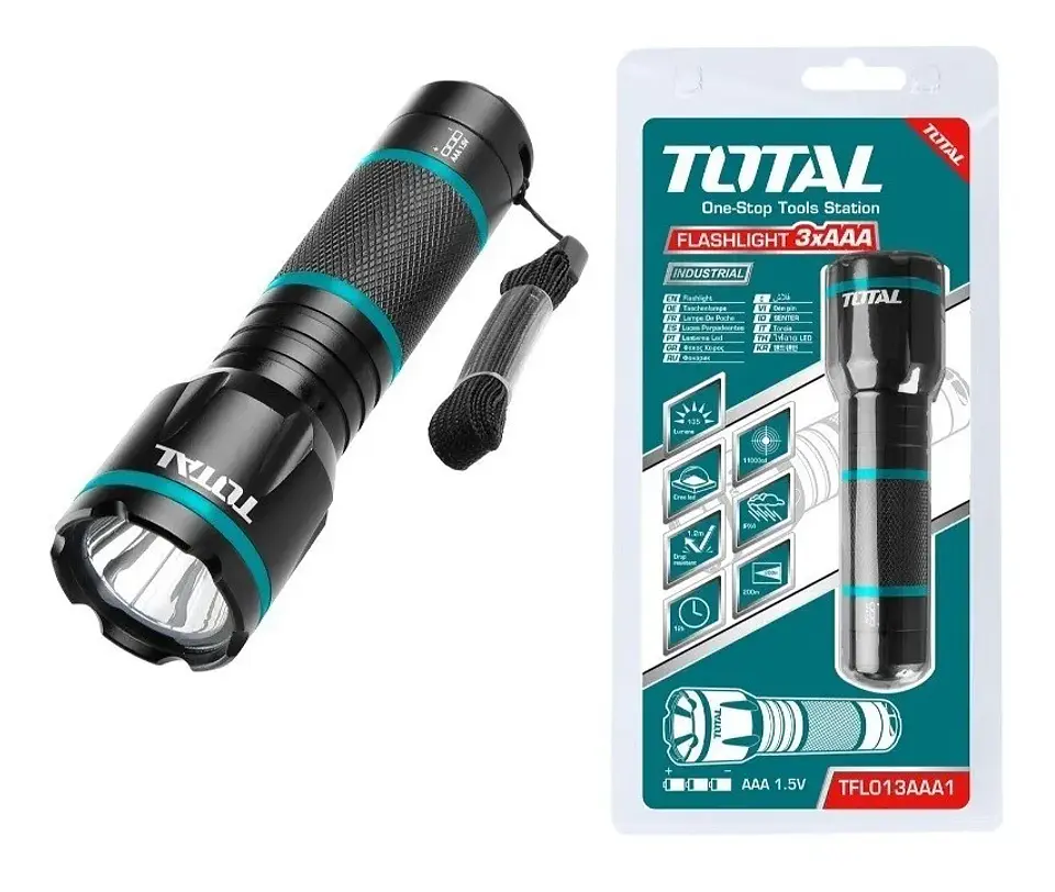 Linterna De Mano Tactica Led Total Tfl013aaa1 1