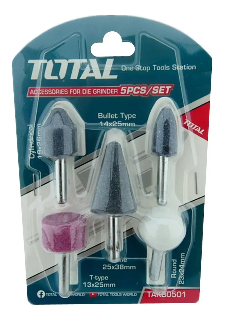 Kit Juego Piedras Montadas P/ Rectificadora 5 Pcs Takb0501 1