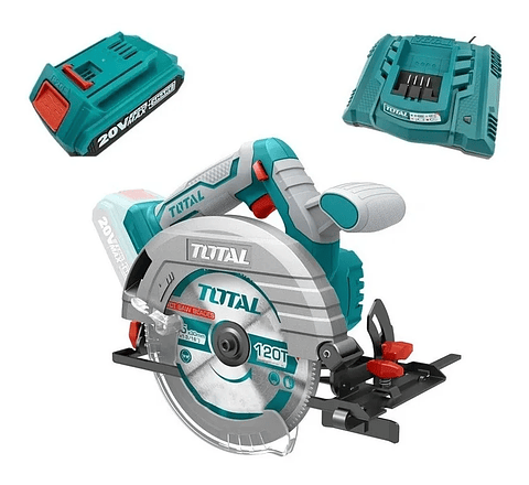 Sierra Circular Inalámbrica 20v + Bat + Carg Total Tsli1651