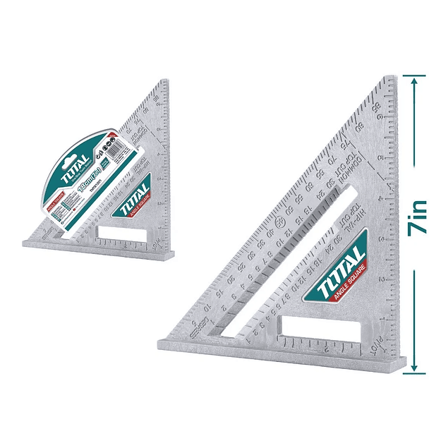 Escuadra Talón Rápida Carpintero 7 Pulgadas Total Tmt61201