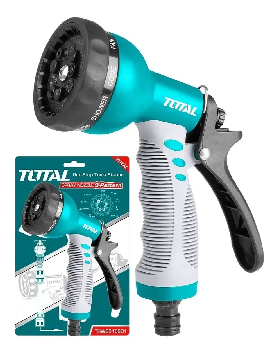 Pistola De Riego Jardín 9 Posiciones Total Thws010901 1
