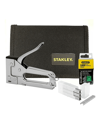 Grapadora Manual Metalica + Stanley Tr45kc