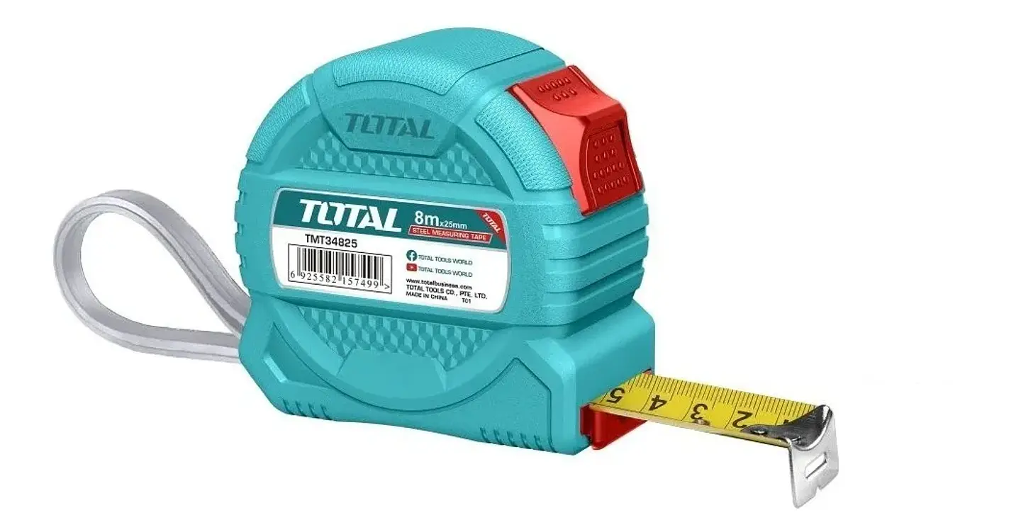 Cinta Huincha De Medir Metrica De Acero 8m Total Tmt34825 1