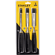 Kit Set Juego Cinceles Formones P/ Madera 3 Piezas Stanley 