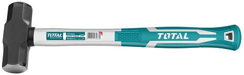 Combo Martillo Mazo 3 Lbs Mango Fibra De Vidrio Tht79036