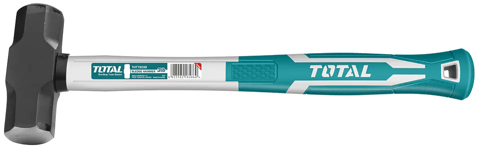 Combo Martillo Mazo 3 Lbs Mango Fibra De Vidrio Tht79036 1