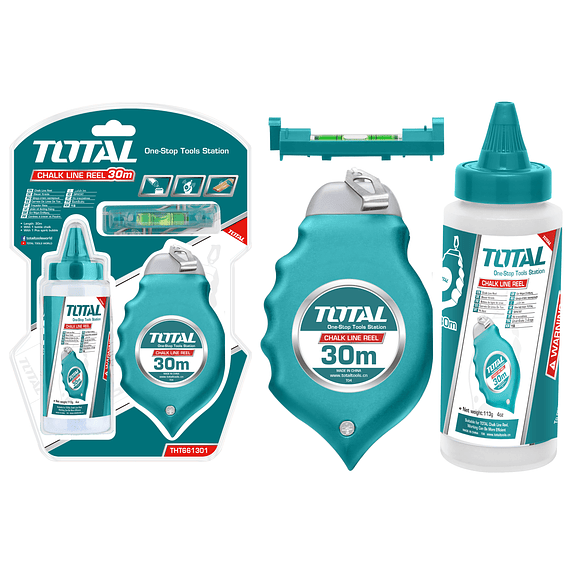 Kit Set Juego Tizalineas 4 Oz Nivel Tiralineas 3 Pcs Total