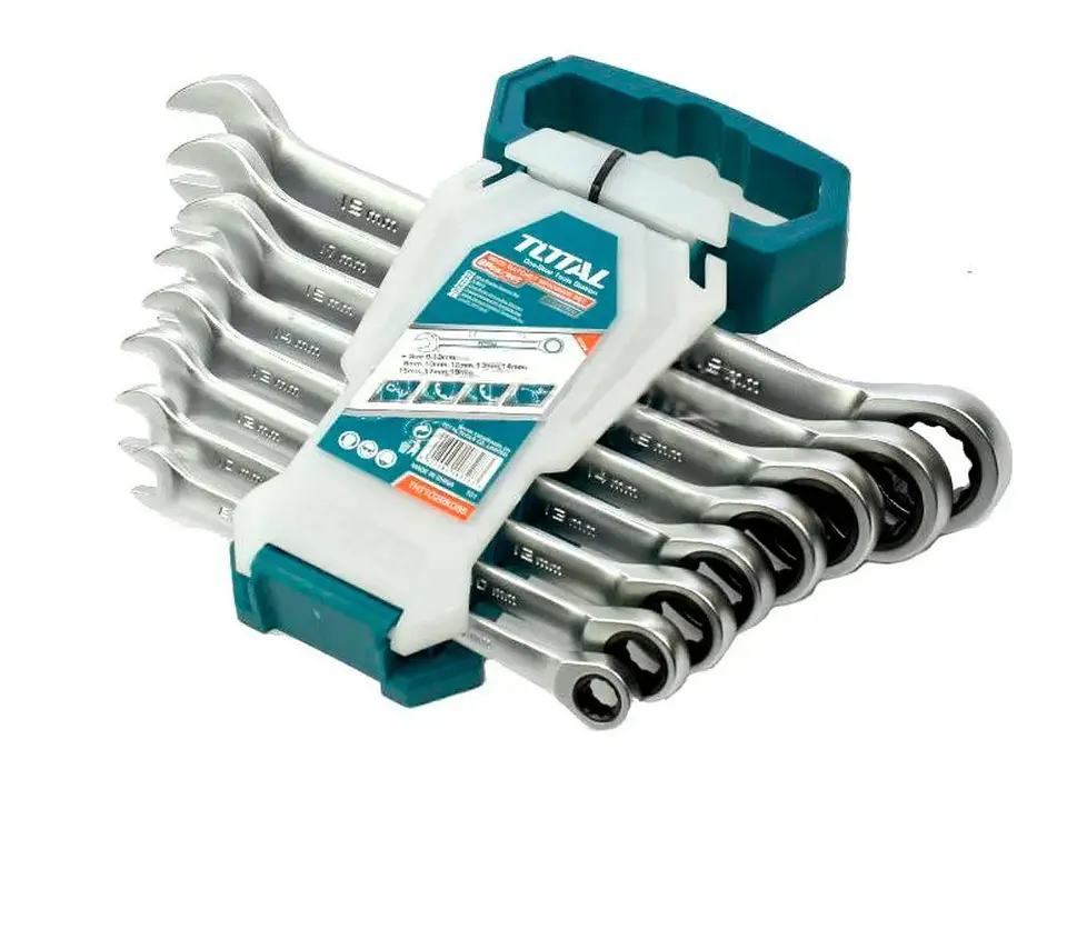 Set Juego Llaves Punta De Corona Con Chicharra 8 Pcs Total 2