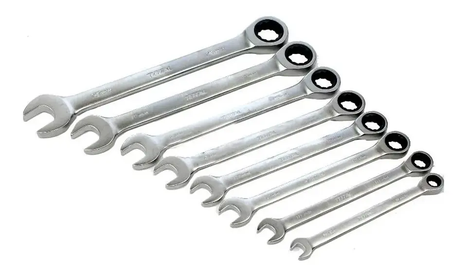 Set Juego Llaves Punta De Corona Con Chicharra 8 Pcs Total 3