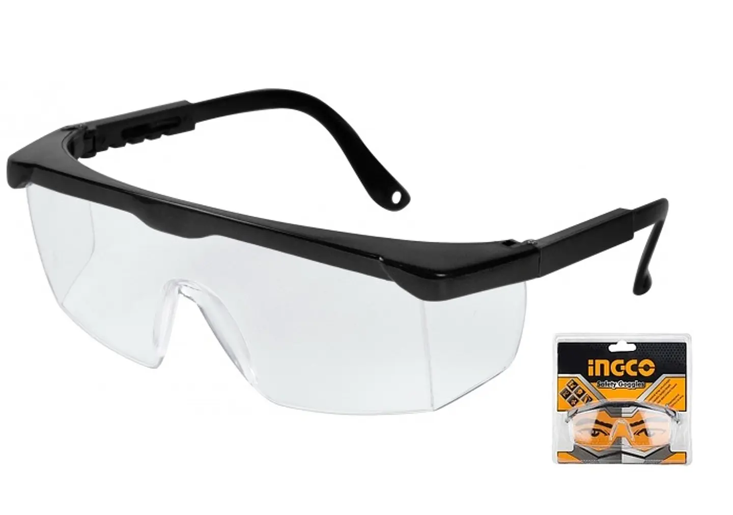 Lentes Antiparras De Seguridad Transparente Ingco Hsg04 1