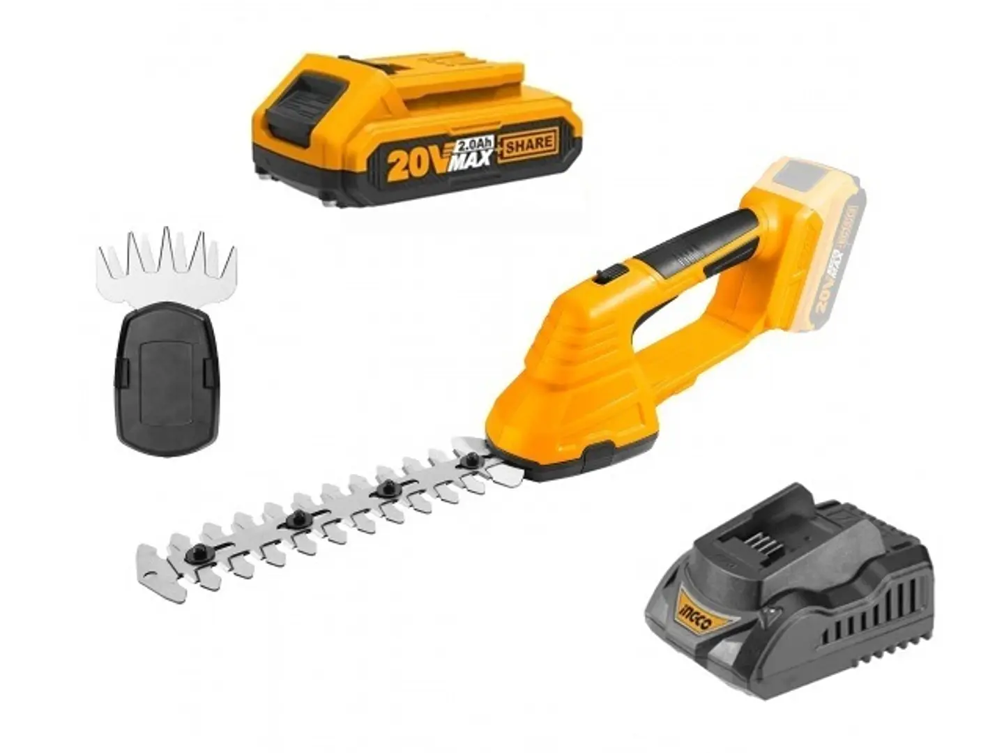 Cortasetos Inalambrico 20v + Bat + Cargador Ingco Cstli2001 1