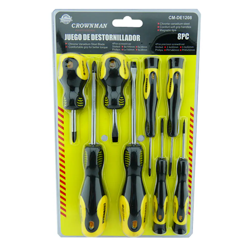 Kit Set Juego Destornilladores 8 Piezas Crownman Cm-de1208 1