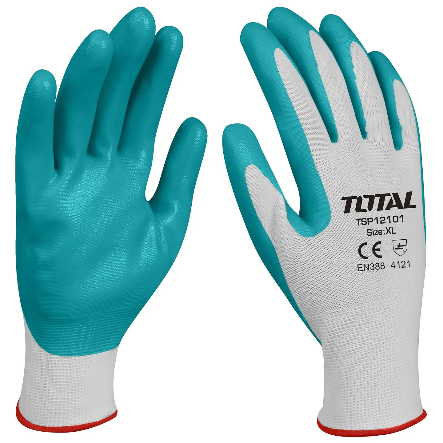 Pack 12 Pares De Guante Seguridad Palma Nitrilo Xl Tsp12101 1