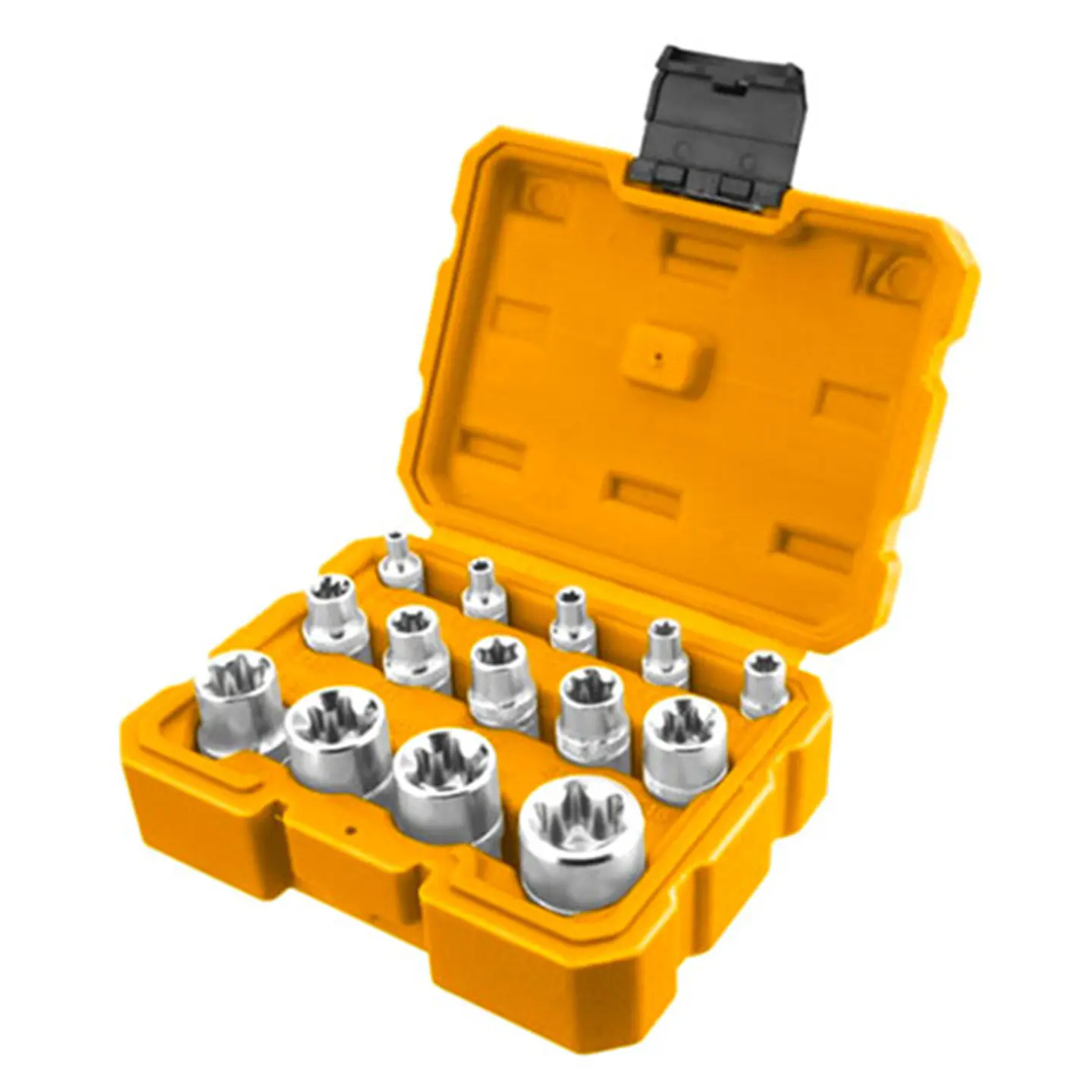 Kit Set Juego Dados Torx Estrella Hembra 14 Pcs Hktets0114 1