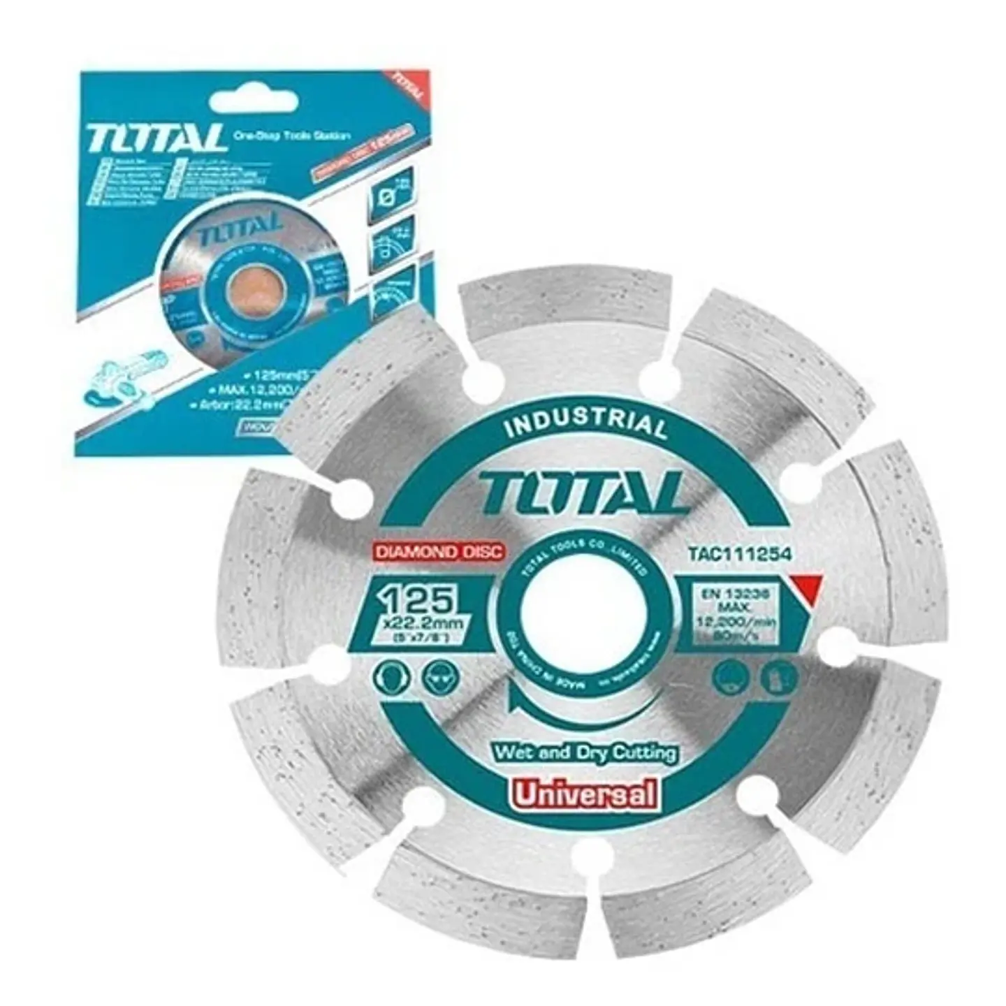 Disco Diamantado Segmentado 5 125mm Concreto Tac111254 1