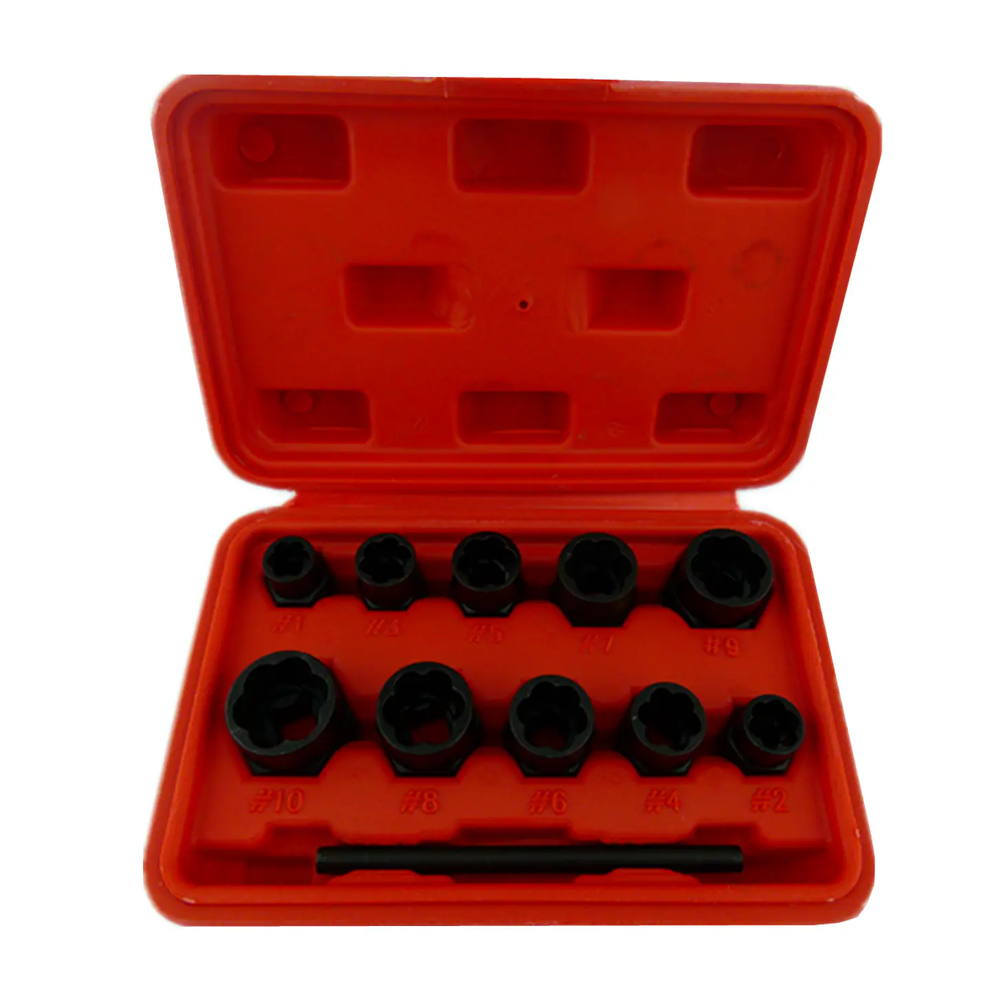 Kit Set Dados Extractor Para Tuerca Pernos Rodados 10 Piezas 1