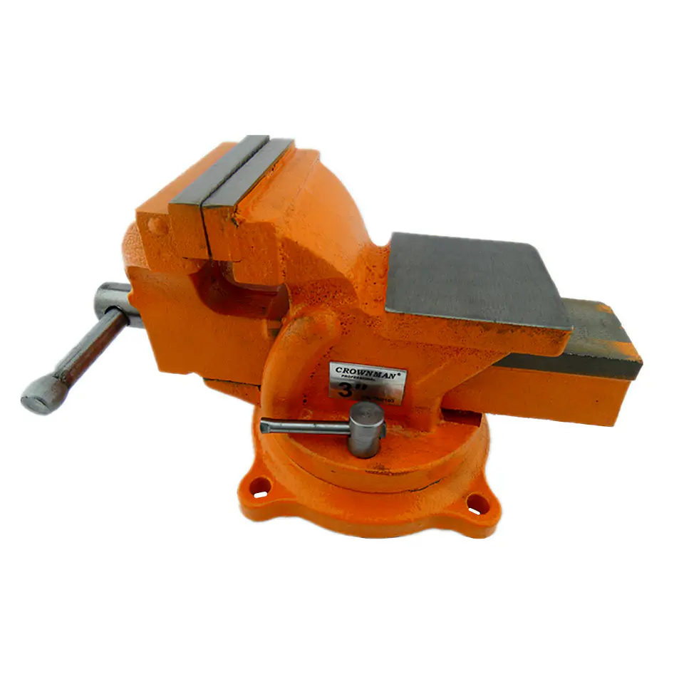 Tornillo De Banco Mecanico Base Giratoria 3 Pulgada Crownman 1
