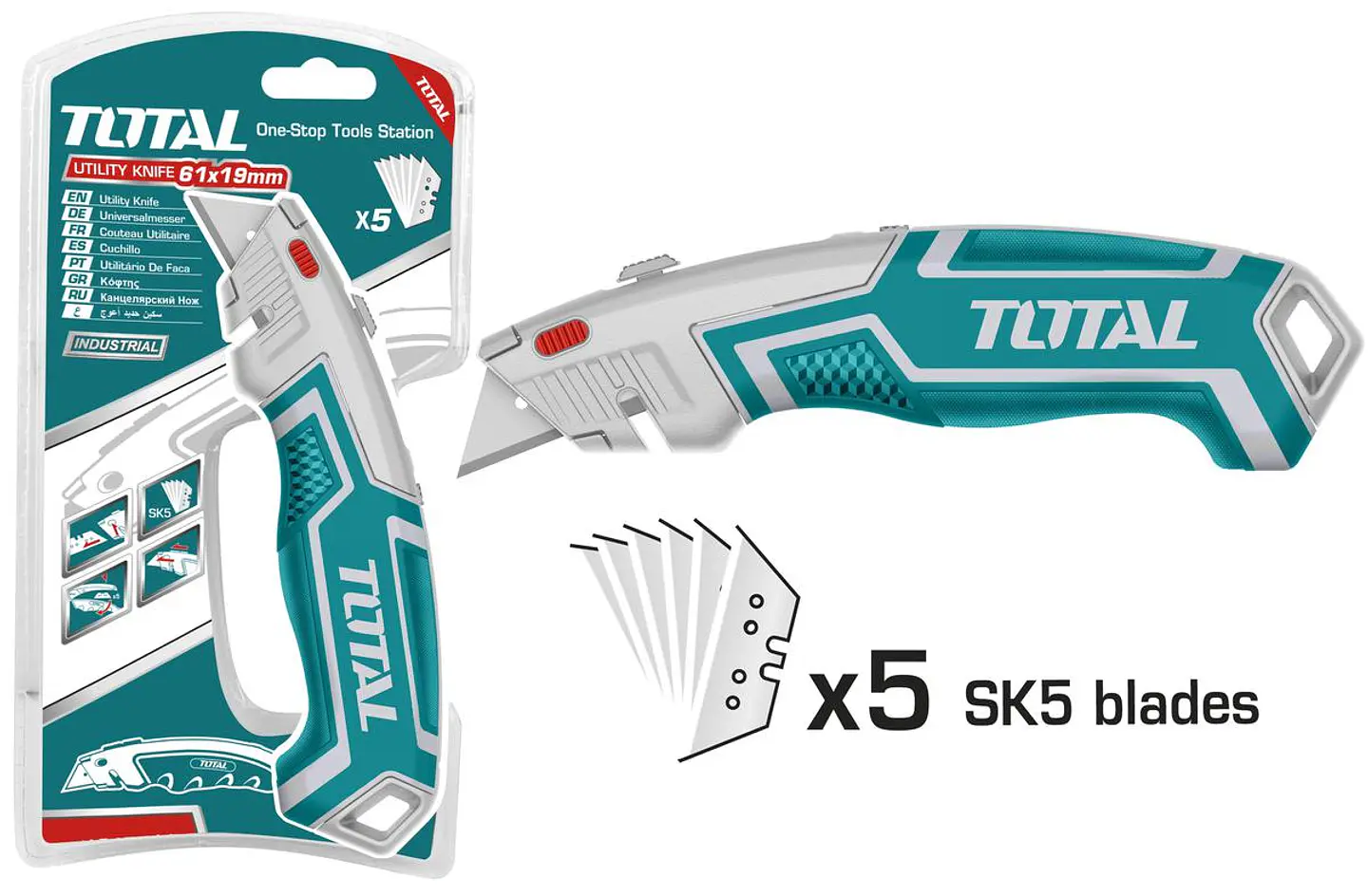 Cuchillo Cartonero Retráctil Total Tht5116118 2