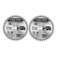 Pack 2 Discos Sierra Circular 7 1/4 40 Dientes Black+decker