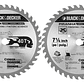 Pack 2 Discos Sierra Circular 7 1/4 40 Dientes Black+decker - Miniatura 1