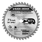 Pack 2 Discos Sierra Circular 7 1/4 40 Dientes Black+decker - Miniatura 2