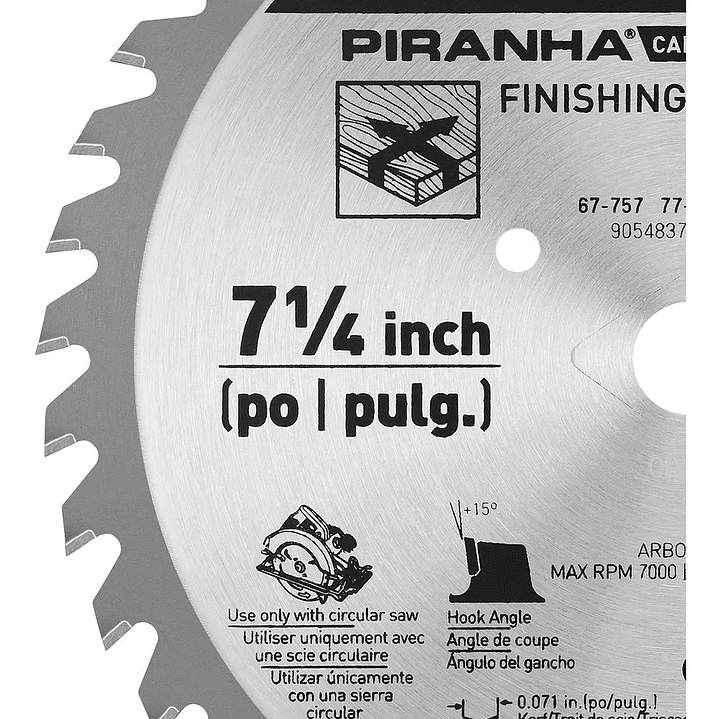 Pack 2 Discos Sierra Circular 7 1/4 40 Dientes Black+decker 3