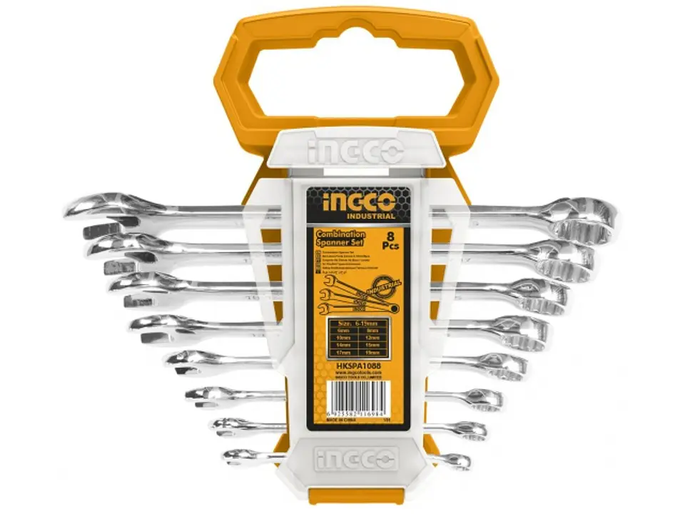 Juego De Llaves Punta Corona 6-19mm 8 Pcs Ingco Hkspa1088 1