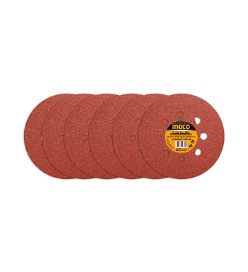 6 Disco Lija Para Pulir 225mm Velcro Grano Variado Ingco