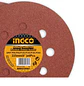 6 Disco Lija Para Pulir 225mm Velcro Grano Variado Ingco - Miniatura 3