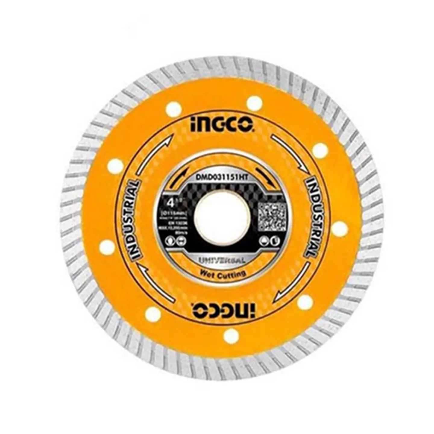 Disco Diamantado 4 1/2 115mm Corte Turbo Ingco Dmd031151ht 1