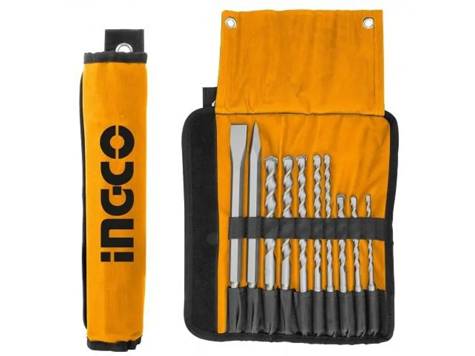 Kit Set Cincel Y Mechas Sds Plus Rotomartillo 10 Pcs Akd2101 1