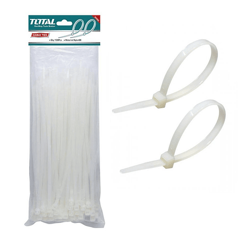 Brida Amarra Abrazadera Plástica 300 X 4.8mm Pack 100 Unds