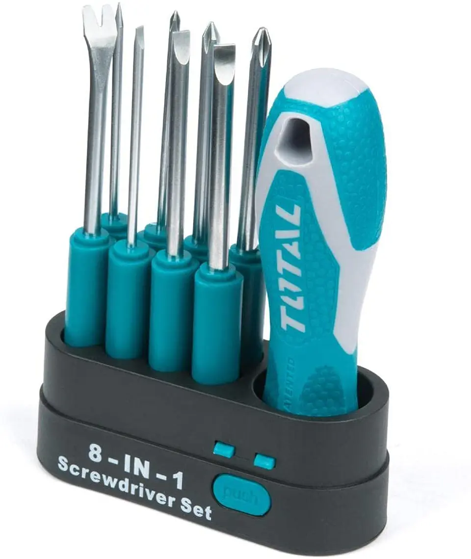 Set Juego Destornilladores Punta Intercambiable 9 Pcs Total 2