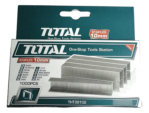 Grapas Corchetes 10x1.2mm Caja 1000 Unidades Total Tht39102