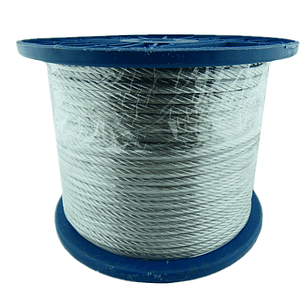 Piola Cable De Acero 6.0 Mm Rollo 100 Metros Galvanizado