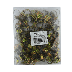 Kit Abrazaderas 1/2 Metalicas Manguera Jardin - 100 Unidades