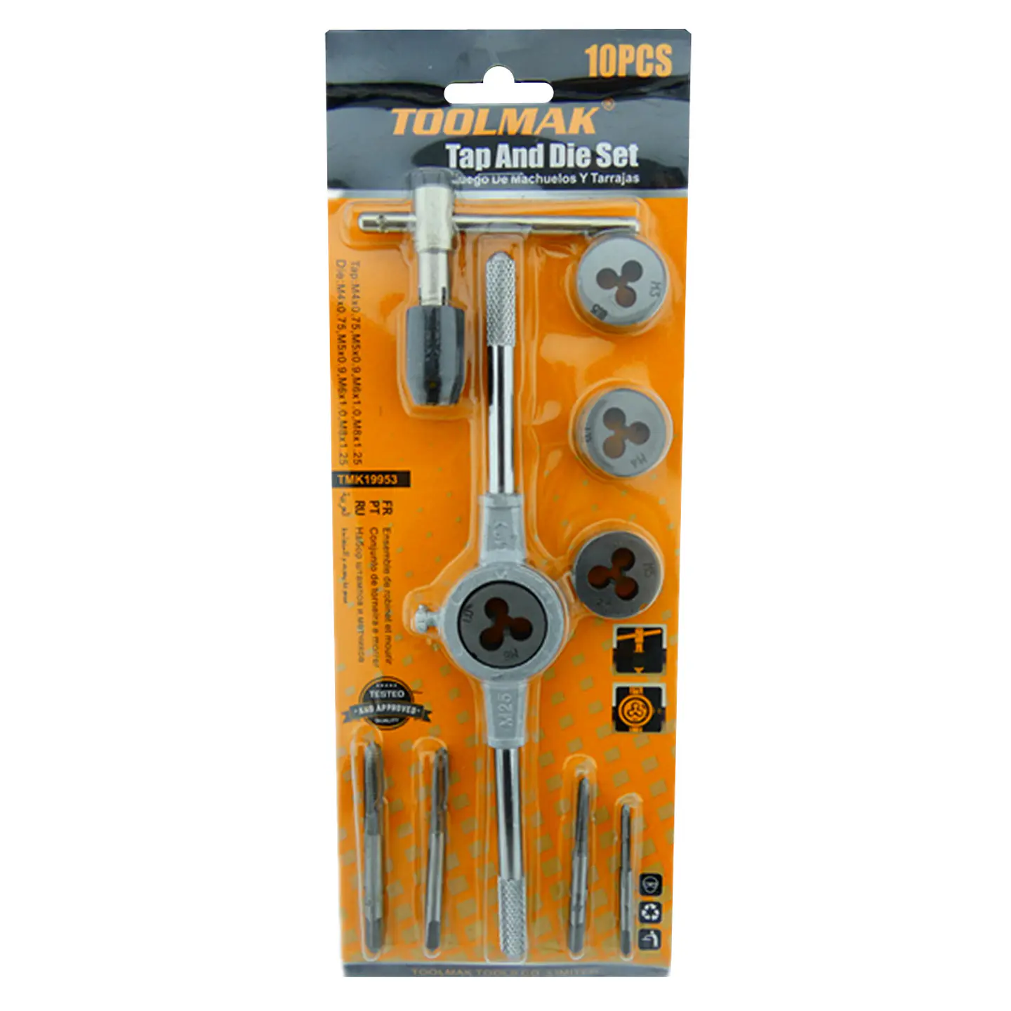 Set Kit Juego De Terrajas Macho Y Hembra 10 Piezas Toolmak 1