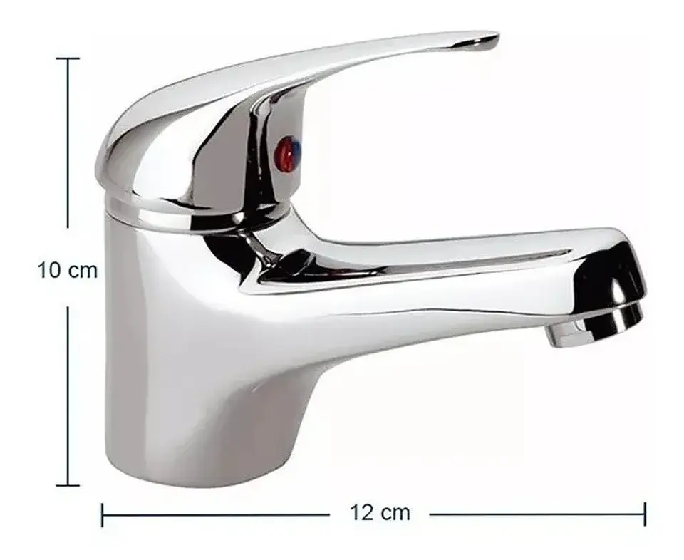 Llave Monomando Lavamanos Lavatorio Cromado Oq81601 2