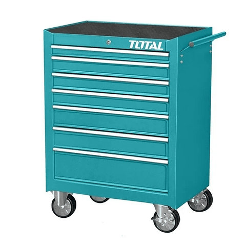Carro Caja Gabinete Metalico P/ Herramientas 7 Cajones Total