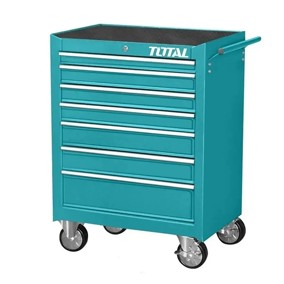 Carro Caja Gabinete Metalico P/ Herramientas 7 Cajones Total 1