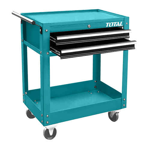 Carro Caja Gabinete  Metalico Para Herramientas 2 Cajones