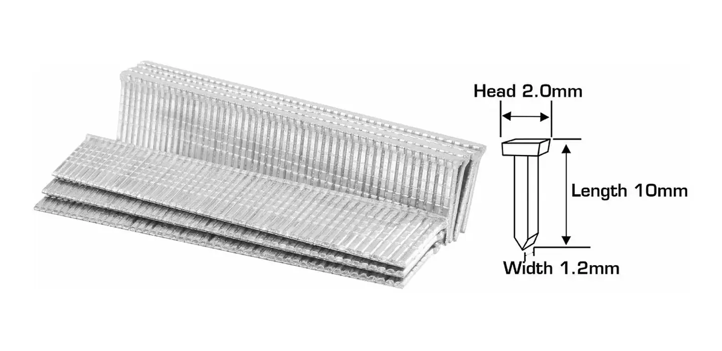 Clavos Para Grapadora Manual 10x1.2mm Caja 1000 Unds Total 2