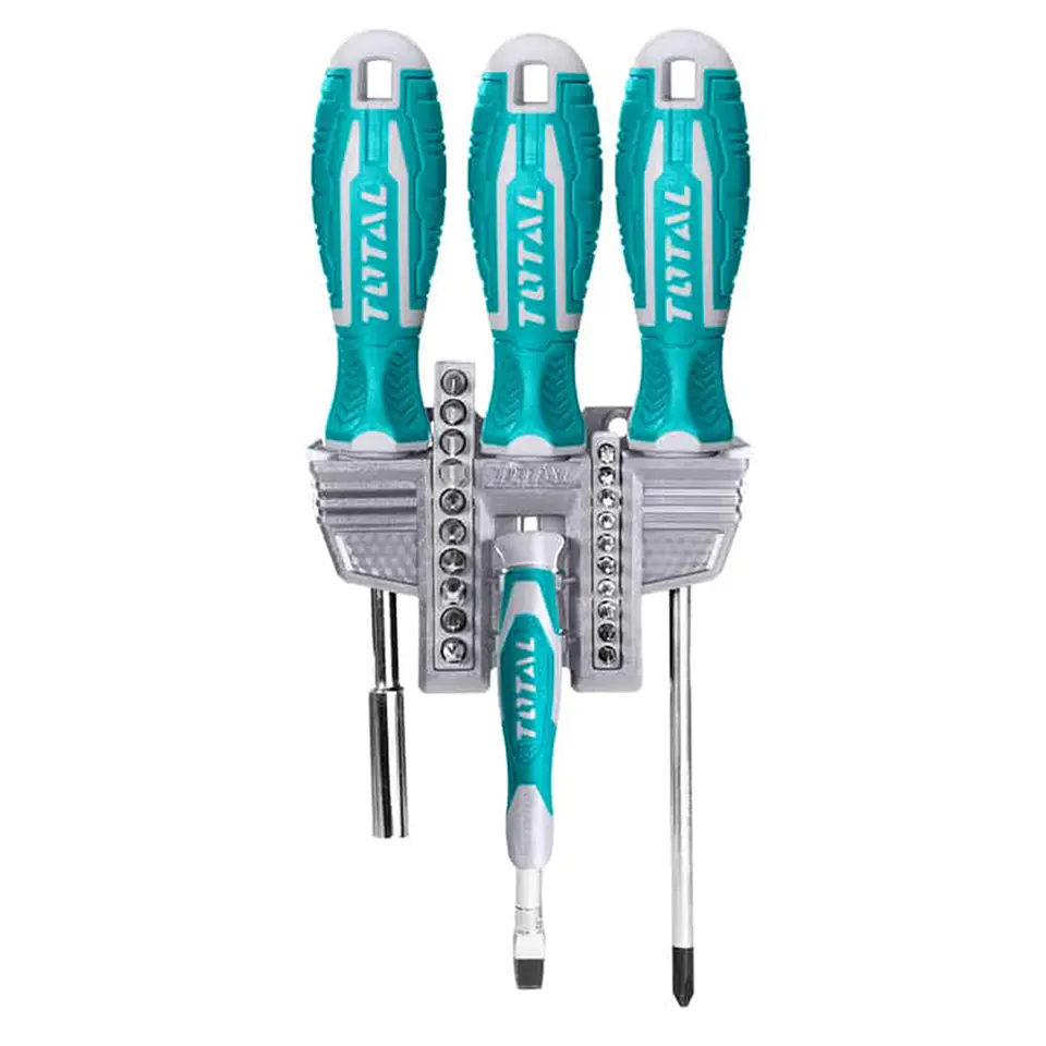 Kit Set Juego De Destornilladores Y Puntas 24 Piezas Total  1