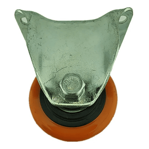 Rueda Naranja Fija 2.5 Pulgadas