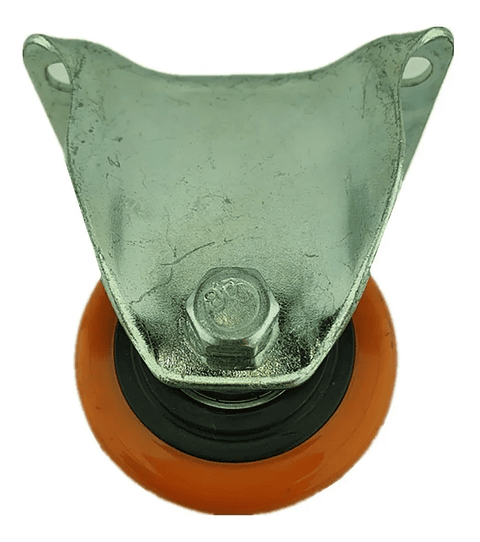Rueda Naranja Fija 2.5 Pulgadas